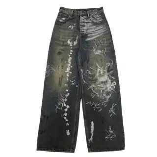 BLenciaga Graffiti Pants 2 Styles