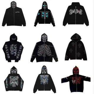 Zip-Hoodie im Y2K-Stil
