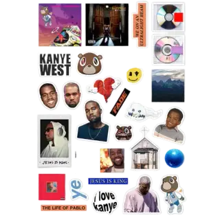 KANYE WEST STICKERS