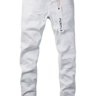 PURPLE WHITE JEANS