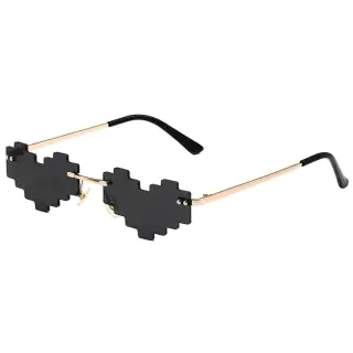 Sonnenbrille mit Mosaik-Herz
