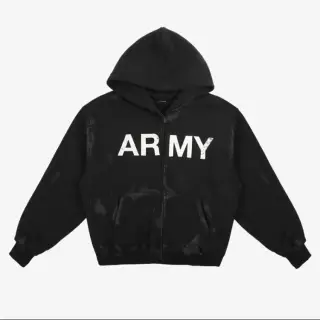 Zip-Hoodie im Army-Look