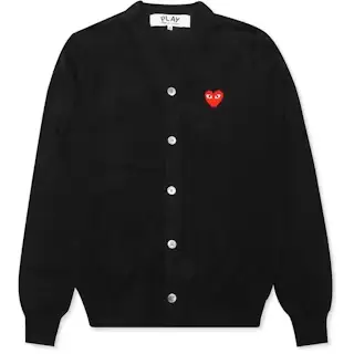 CDG Heart Knit Cardigan