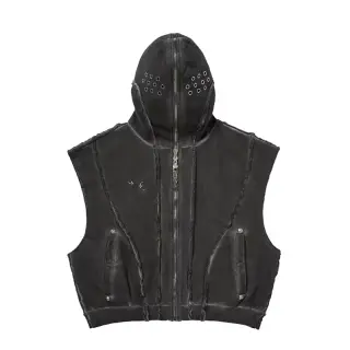 Thug Club Distressed Zip Up Vest