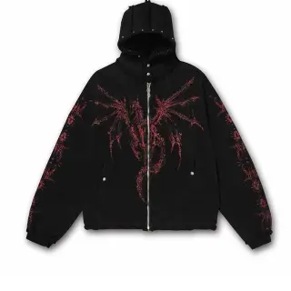 Thug Club Dragon Stud Zip Up