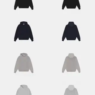 Oversize-Hoodie 360 g, ohne Logo