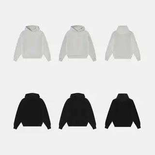 Doppellagiger Boxy-Hoodie 1000 g