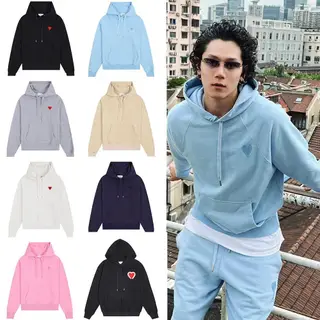 Hoodie mit gesticktem Herz